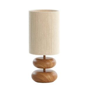 2-houtplateau japandi tafellamp naturel Light & Living Danialo
