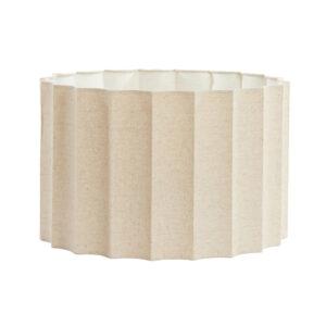Geplooide cilinder lampenkap beige Light & Living Disli