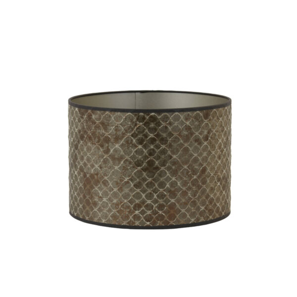 Goudbruine velours lampenkap cilinder Light & Living Elodi