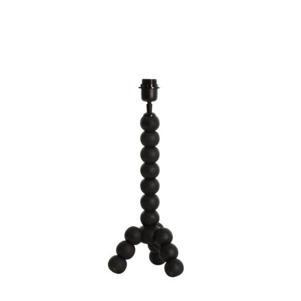 Tafellamp houten bollen zwart Light & Living Veglio