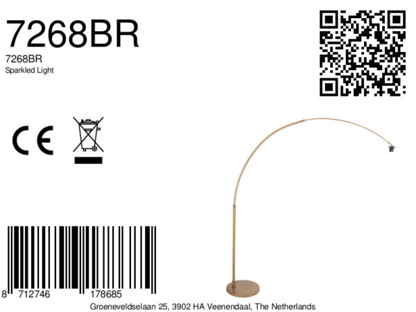 Klassieke bronze grote booglamp Steinhauer Sparkled Light - Image 16