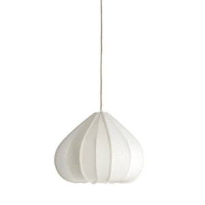 Japandi hanglamp peervorm wit Light & Living Zubeda