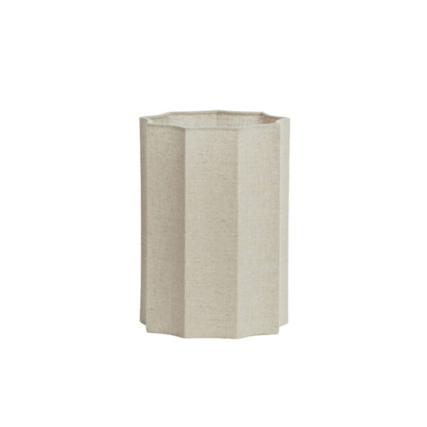 Beige hoge geplooide lampenkap Light & Living Disli