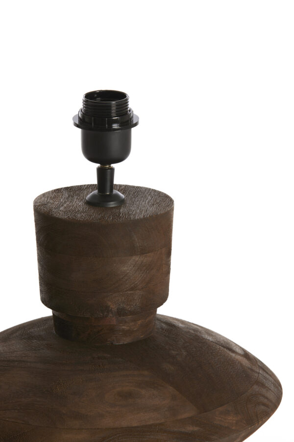 Decoratieve houten lampenvoet in kleur Light & Living Fiera - H 31 cm - Image 3