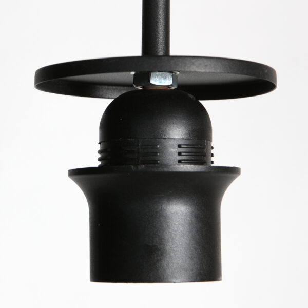Zwarte hanglamp met E27 fitting en verstelbaar snoer Mexlite HaloSwap - Ø 10 cm - Image 3