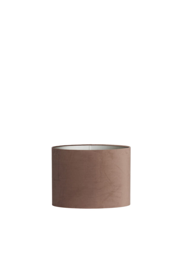 Stoffen lampenkap bruin cilindervormig Light & Living Velours - H 28 cm - Image 2