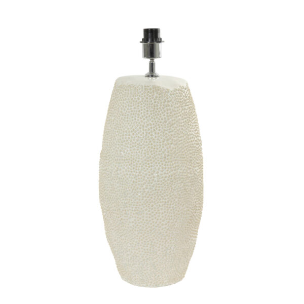 Tafelvoet met textuur wit Light & Living Kyara - H 59 cm