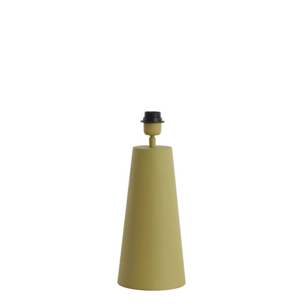 Lampvoet olijfgroen kegeltvormig Light & Living Yelos - H 35 cm