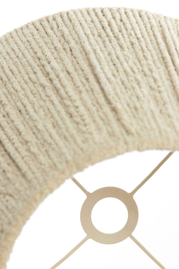 Beige stoffen lampenkap ribbelafwerking Light & Living Medana - Ø 30 cm - Image 7