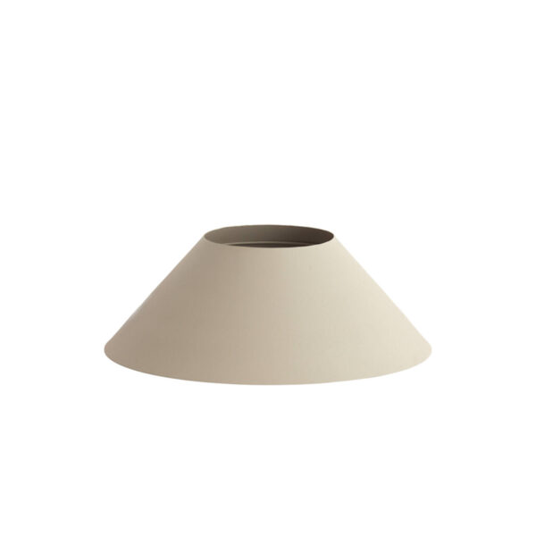 Crèmekleurige lampenkap conisch Light & Living Kluang - Ø 48 cm