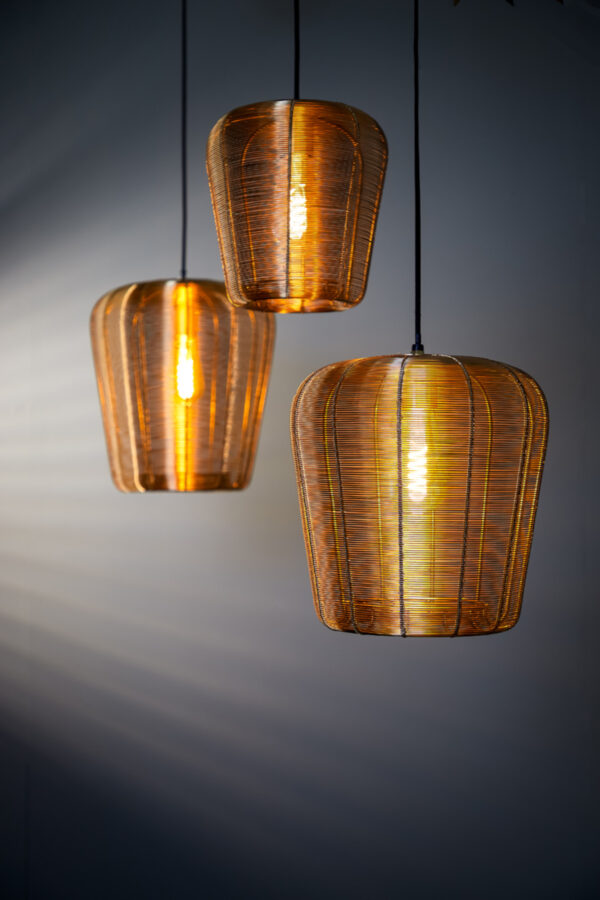 Goudkleurige metalen hanglamp voor interieur Light & Living Adeta - Ø 28 cm - Image 4