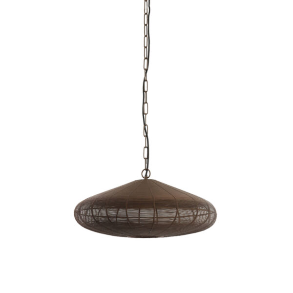 Bruine draad hanglamp stijlvol Light & Living Bahoto - Ø 40 cm