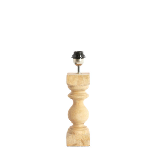 Decoratieve lampenvoet van hout Light & Living Cumani - H 36 cm