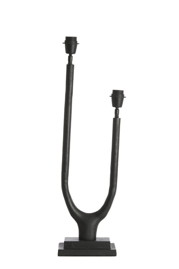 Zwarte lampvoet dubbele fitting Light & Living Gavi - H 65 cm - Image 2