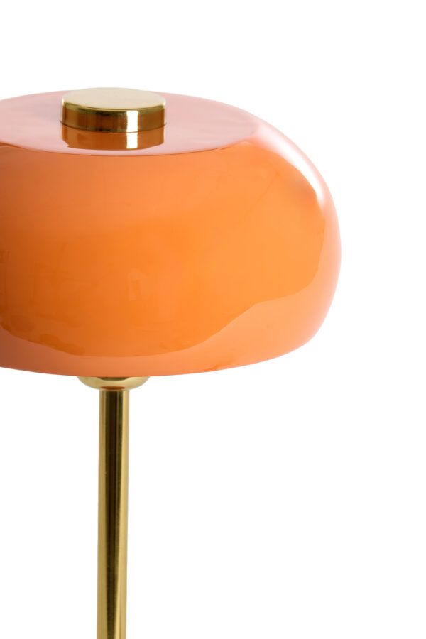 Oranje glanzende moderne tafellamp Light & Living Surin - H 40 cm - Image 3