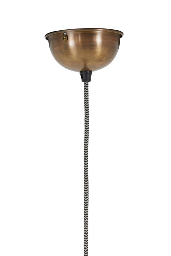 Glazen hanglamp met metalen frame Light & Living Sostrene - Ø 24 cm - Image 8