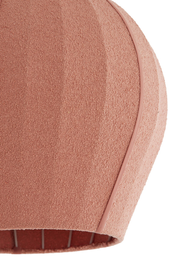 Roze bolvormige stoffen hanglamp Light & Living Zagori - Ø 44 cm - Image 3