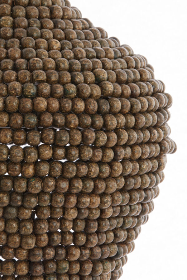 Hanglamp met houten kralen in natuurlijke stijl Light & Living Kalenga - Ø 21 cm - Image 5