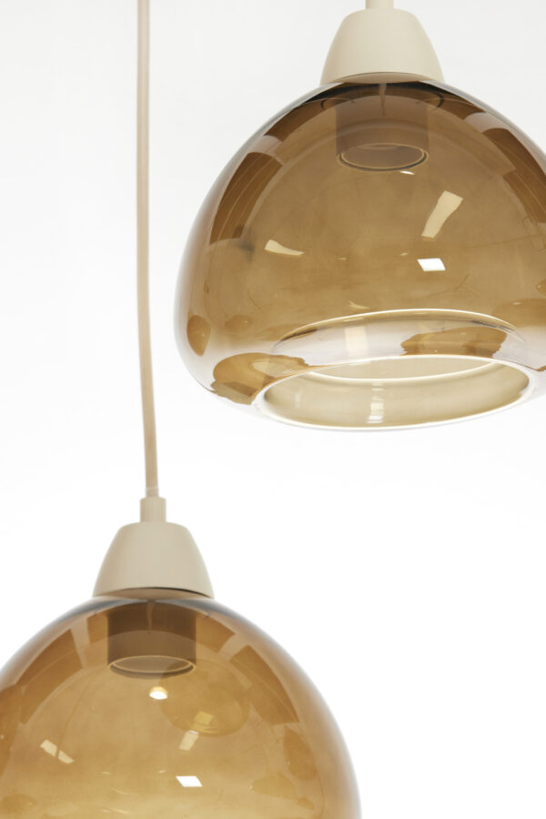 Gouden hanglamp met glazen koepels Light & Living Bisho - B 120 cm - Image 6