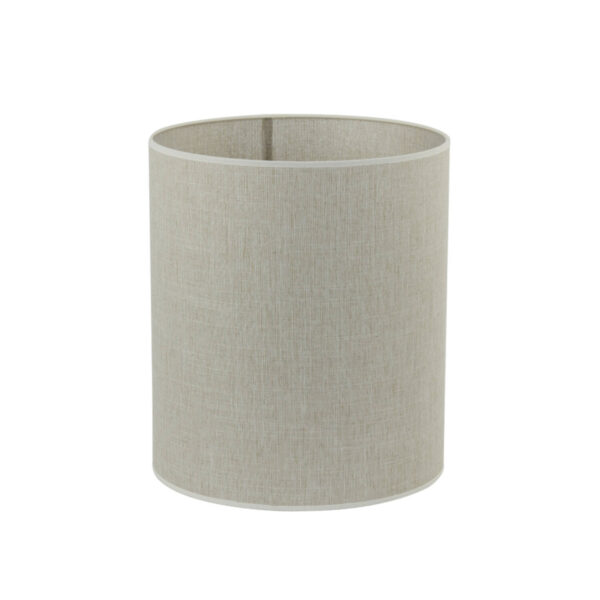 Beige cilinder­vormige lampenkap van stof Light & Living Breska - Ø 25 cm