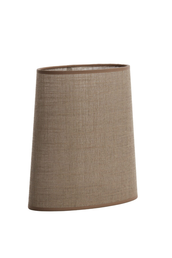 Bruine lampenkap van stof Light & Living Caden - H 28 cm - Image 3