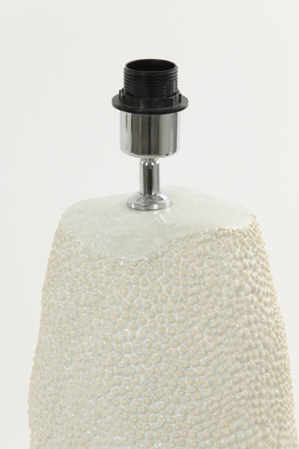 Geribbelde lampvoet beige Light & Living Kyara - H 51,5 cm - Image 3