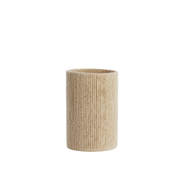 Geribbelde beige lampenkap Light & Living Medana - Ø 20 cm