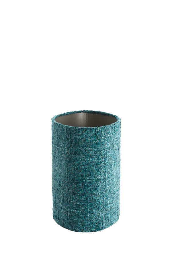 Turquoise stoffen lampenkap cilindervormig Light & Living Osire - H 32 cm - Image 4