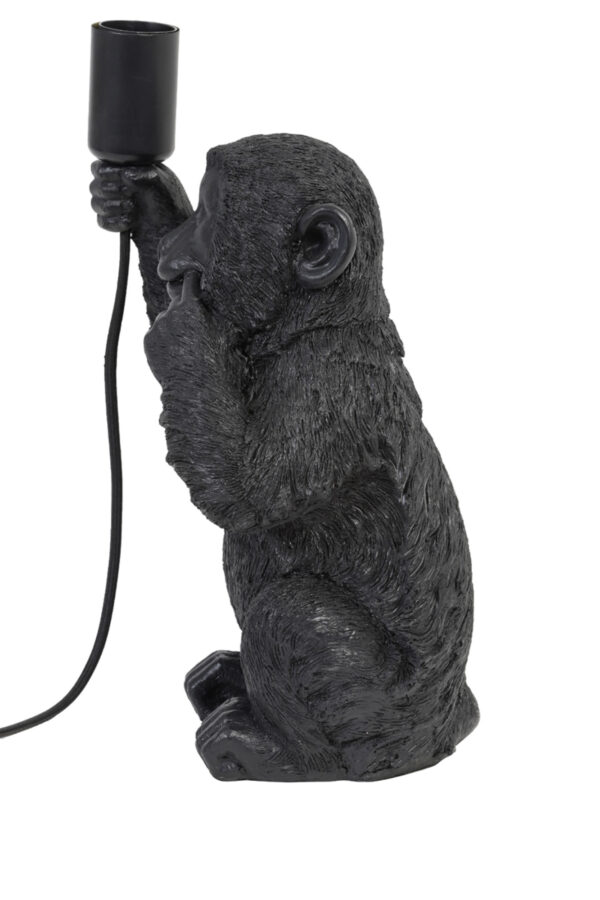 Aap tafellamp zwart Light & Living Monkey - H 34 cm - Image 5