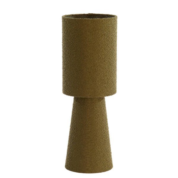 Groene tafellamp in cilindervorm Light & Living Mikkel - H 58 cm