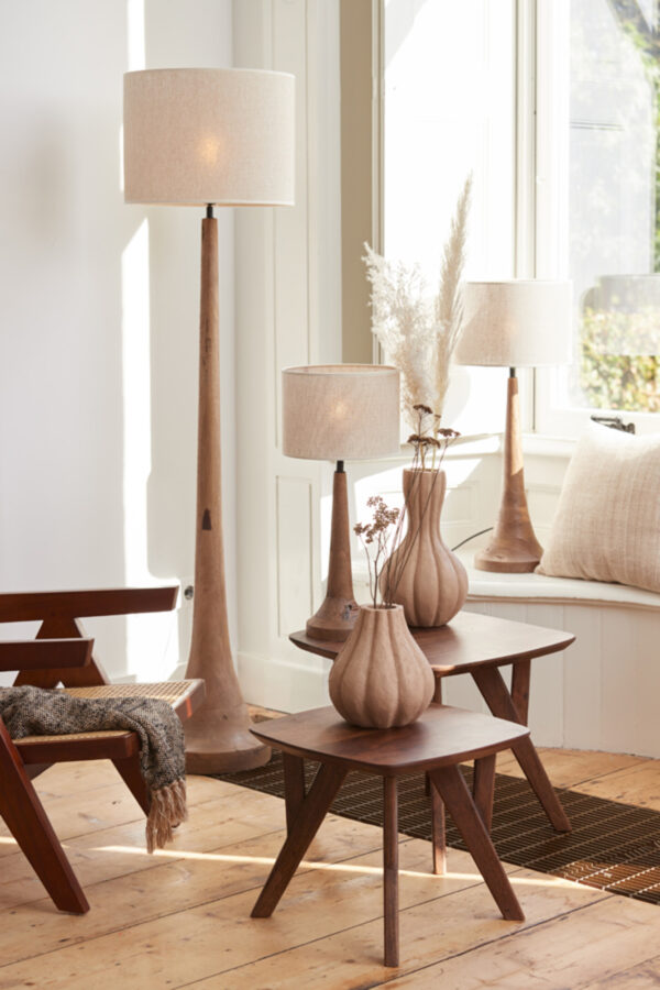 Cilindervormige lampenkap in beige kleur Light & Living Breska - Ø 25 cm - Image 4