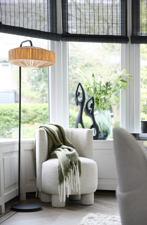Zwarte staande lampenvoet Light & Living Mareno - H 164 cm - Image 5