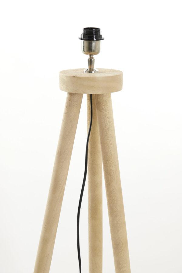 Driepoot houten lampenvoet Light & Living Ilias - H 122 cm - Image 6