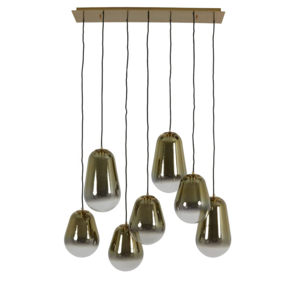 Hanglamp met meerdere glazen kapjes Light & Living Maeve - B 100 cm