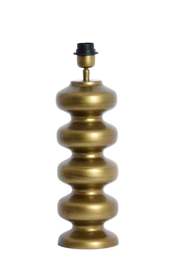 Gouden lampvoet geribbeld ontwerp Light & Living Soroca - H 42 cm - Image 2