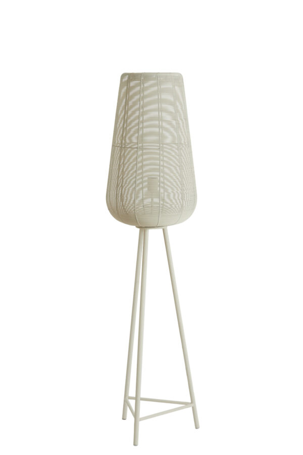 Witte metalen vloerlamp in modern design Light & Living Adeta – H 147 cm - Image 2