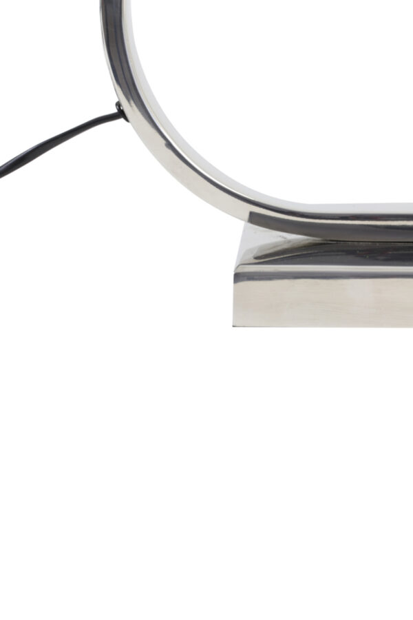 Moderne zilverkleurige lampenvoet Light & Living Jamiro - H 29 cm - Image 4