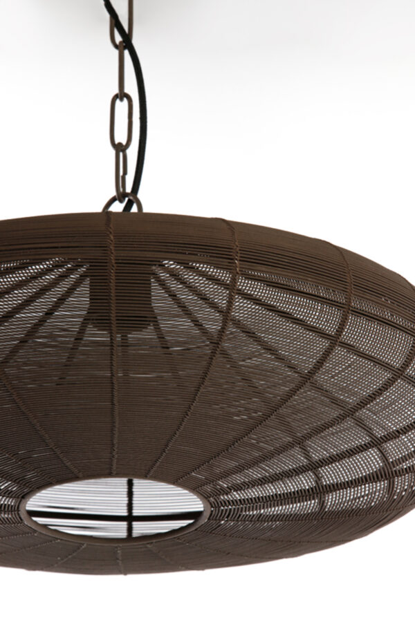 Houten draad hanglamp natuurlijk Light & Living Bahoto - Ø 51 cm - Image 3