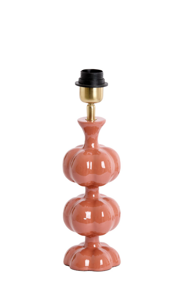 Roze keramische lampenvoet bolletjes Light & Living Caldas - H 29 cm - Image 2