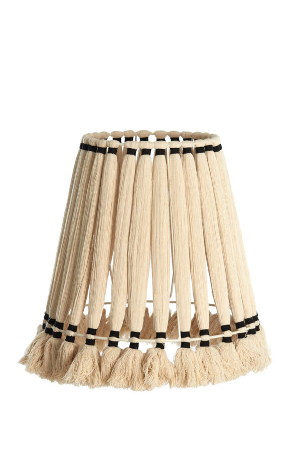 Gevlochten katoenen lampenkap beige Light & Living Loa - Ø 41 cm - Image 2