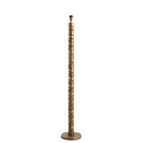 Gouden lampenvoet met reliëf Light & Living Akti - H 146 cm