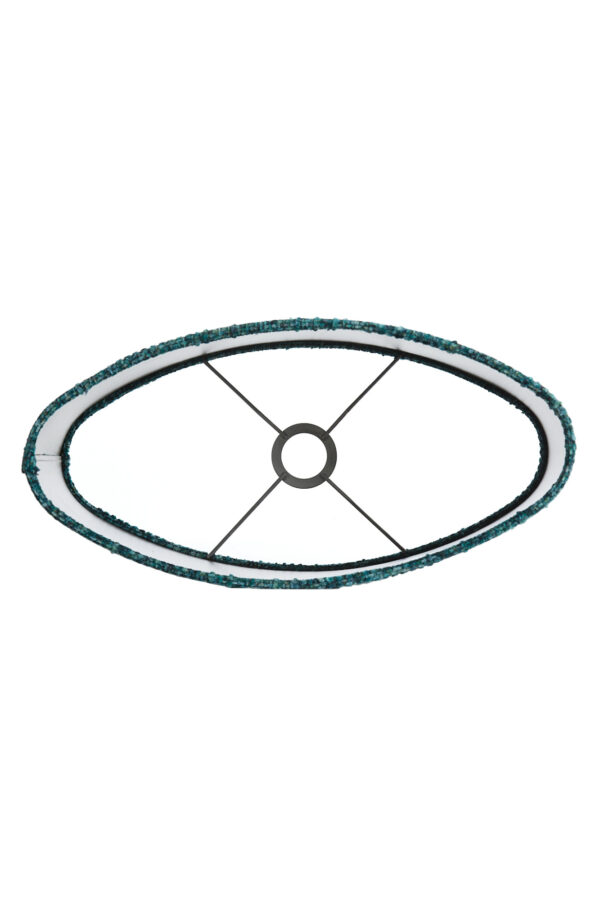 Turquoise stoffen lampenkap cilindervormig Light & Living Osire - H 32 cm - Image 7