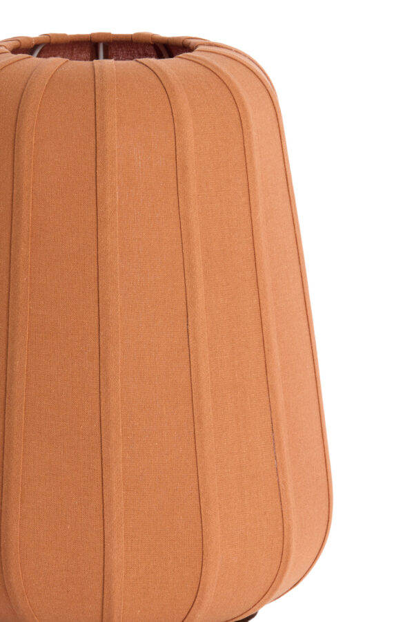 Tafellamp oranje geplooid Light & Living Bibury - H 41,5 cm - Image 3