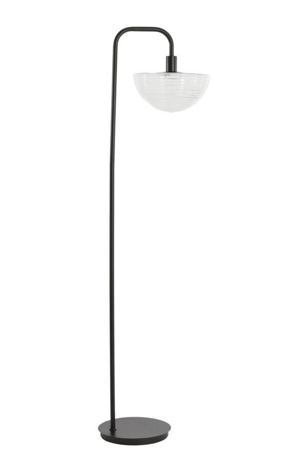 Staande vloerlamp met glazen kap Light & Living Baylie – H 165 cm - Image 2