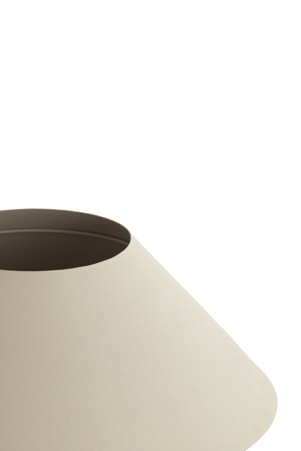 Crèmekleurige lampenkap conisch Light & Living Kluang - Ø 48 cm - Image 3