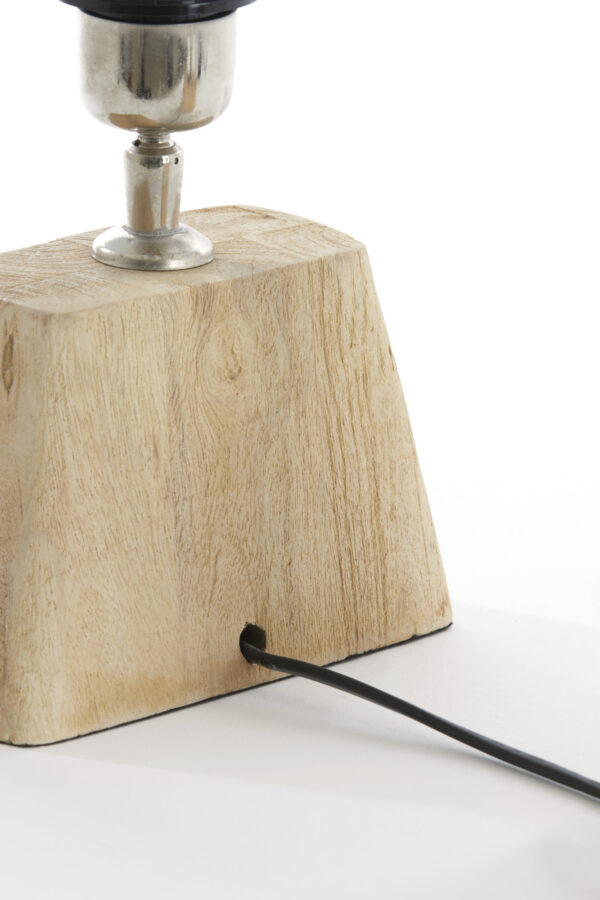 Houten lampenvoet metaal accent Light & Living Kardan - H 19 cm - Image 6