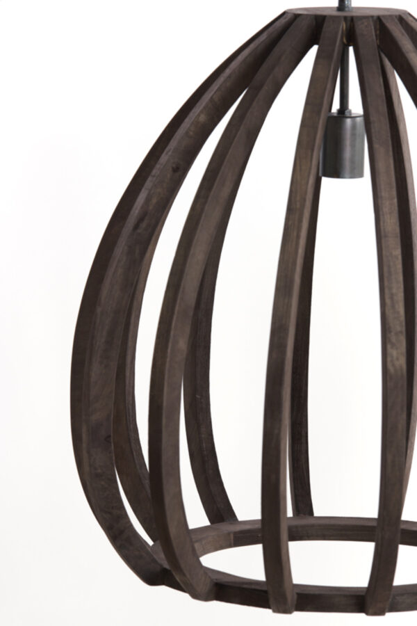 Houten hanglamp in designstijl Light & Living Barsia - Ø 40 cm - Image 5