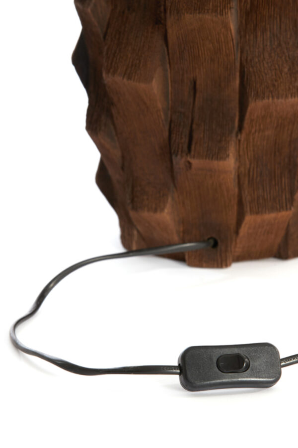 Houten lampvoet geometrisch design Light & Living Takabe - Image 7