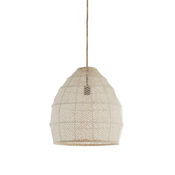 Natuurlijke hanglamp grof geweven stijl Light & Living Makassar - Ø 42 cm
