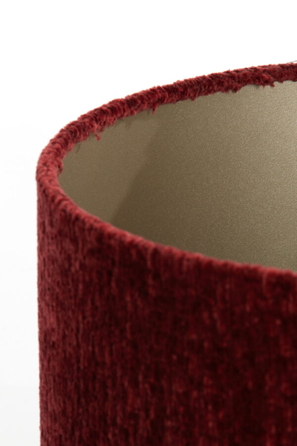 Rode fluwelen cilinderlampenkap Light & Living Ruby - Ø 30 cm - Image 6